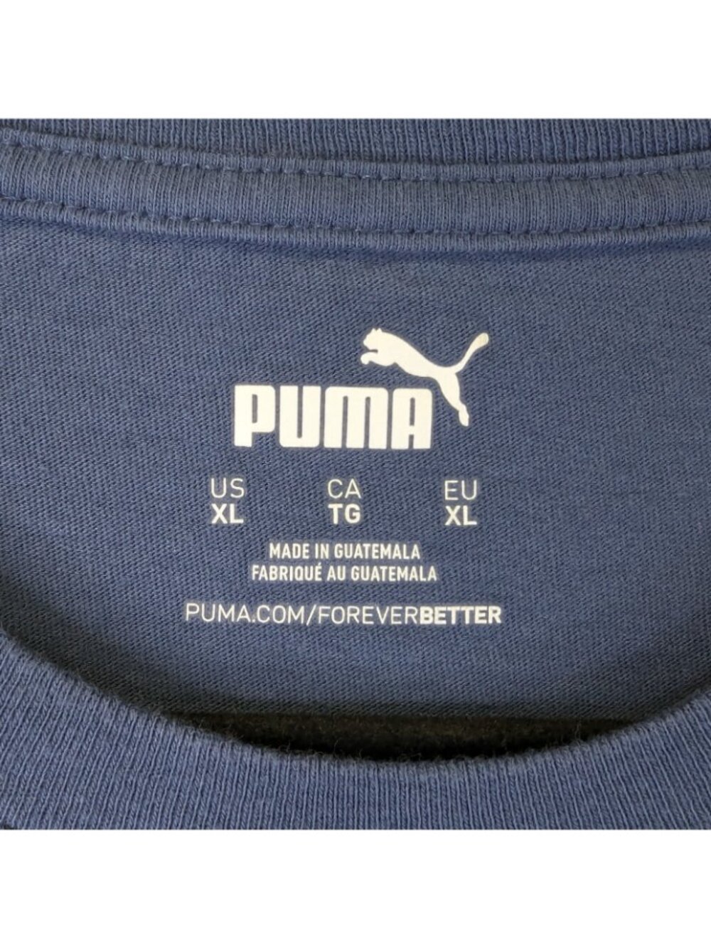 Puma Men’s XL Blue Graphic T-Shirt Short Sleeve Suede Shoe Logo Tee Casual Suede - Picture 3 of 6